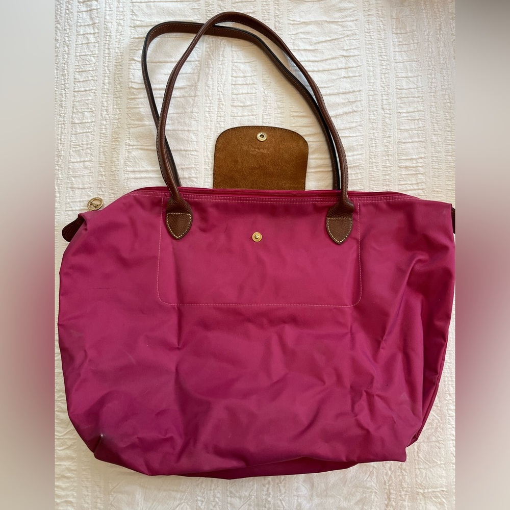 Longchamp Le Pliage bag in limited edition pink